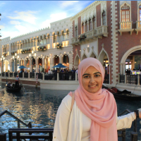 Nabiha I. on a field school in USA