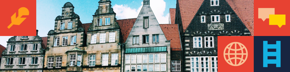 Row of buildings in Germany