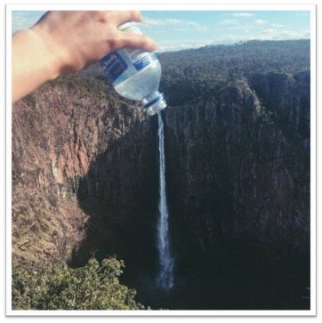 Photo of a waterfall