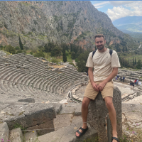 Michael A. on a field school in Greece