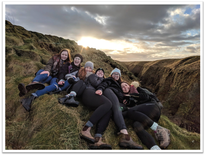 A Collection of Canadians on a Cliff